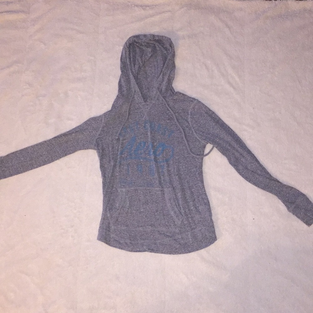 Grey east coast Aeropostale hoodie